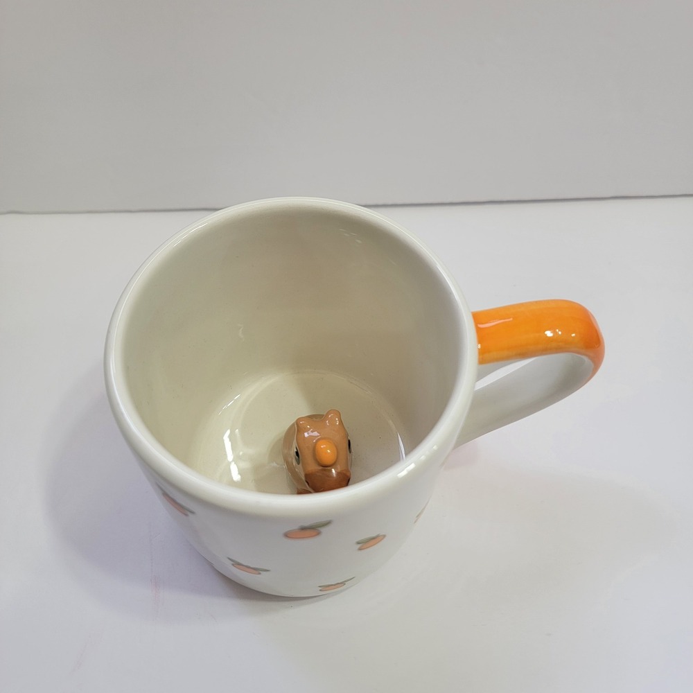 Capybara Hidden 3D Animal Ceramic Coffee Mug Oranges Fruit Pattern - Picture 3 of 10